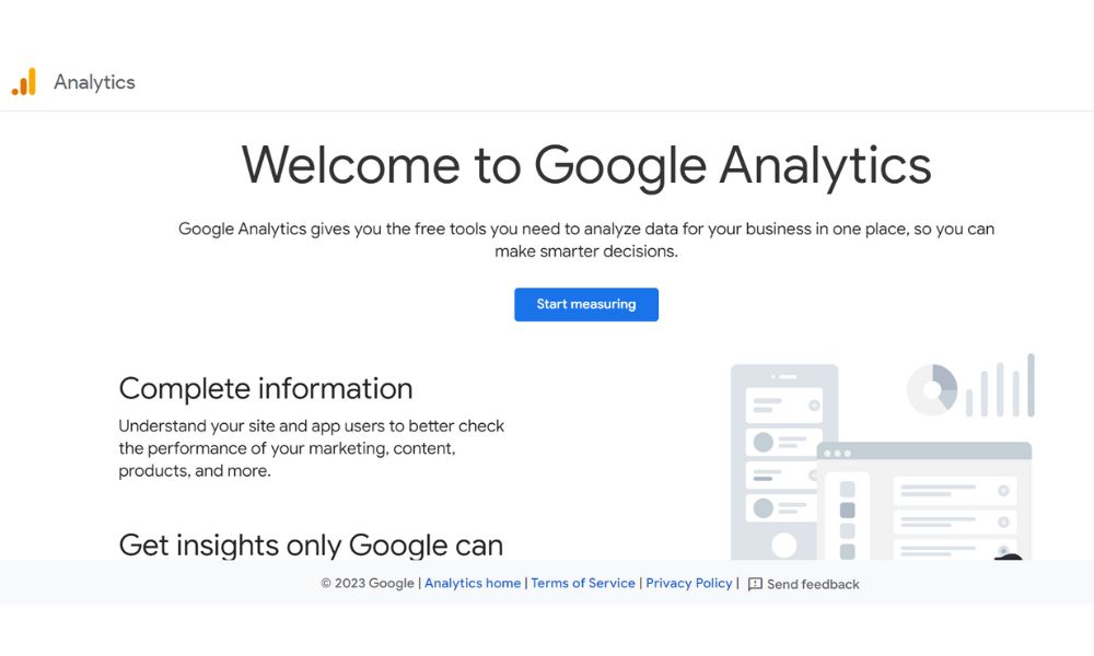 Creating a Google Analytics Account or Sign In